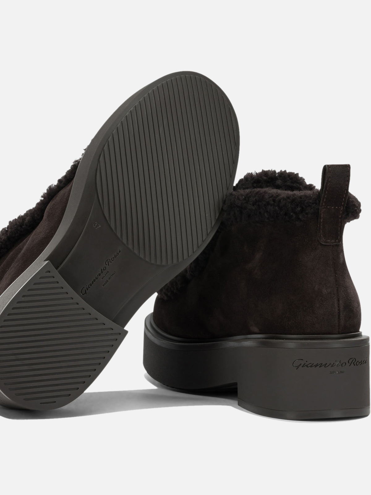 Gianvito Rossi "Yari" Pull-On Ankle Boots Brown