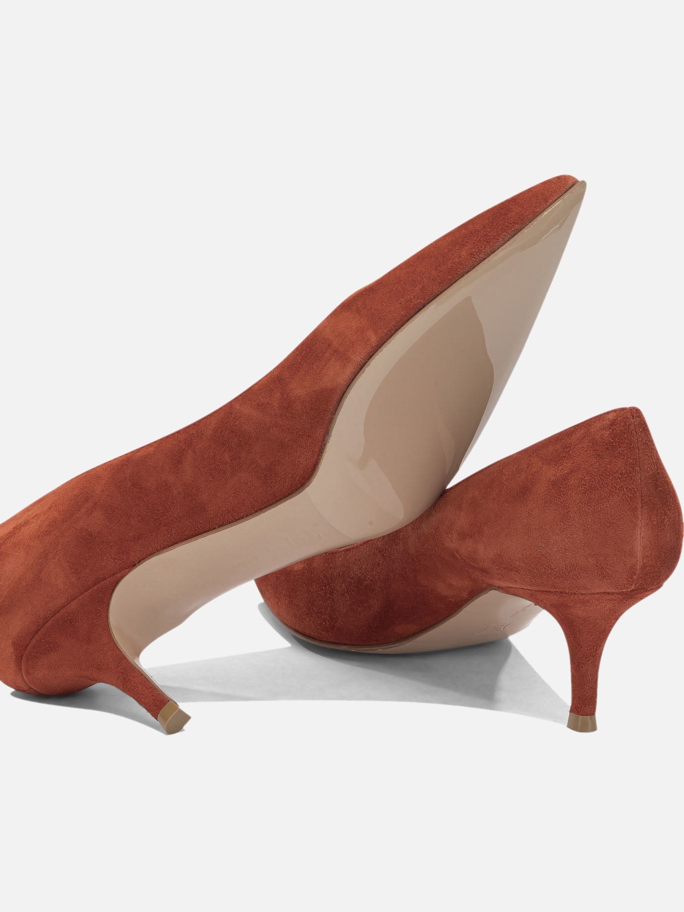 Pumps 100% suede leather - 100% calf leather Brown - Gianvito Rossi Women | PDP | VIETTI Online Store | Zoom-Modal_5