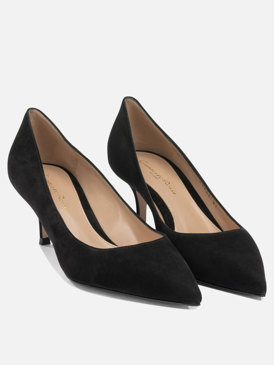 Pumps 100% suede leather - 100% calf leather Black - Gianvito Rossi Women | PLP | VIETTI Online Store | 2