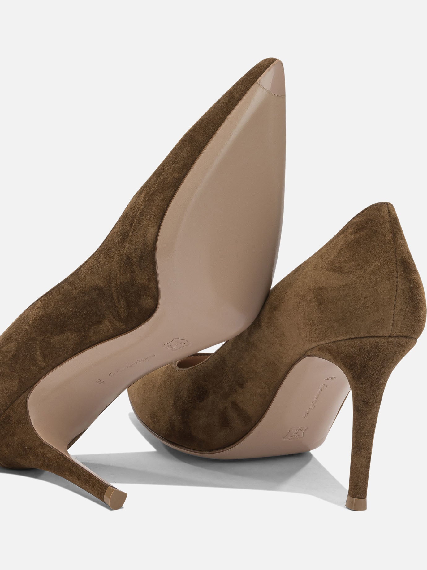 Pumps 100% suede leather - 100% calf leather Brown - Gianvito Rossi Women | PDP | VIETTI Online Store | Zoom-Modal_5