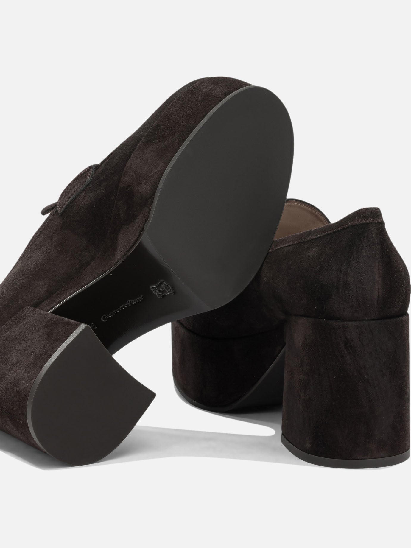Loafers 100% suede leather - 100% rubber Brown - Gianvito Rossi Women | PDP | VIETTI Online Store | Zoom-Modal_5