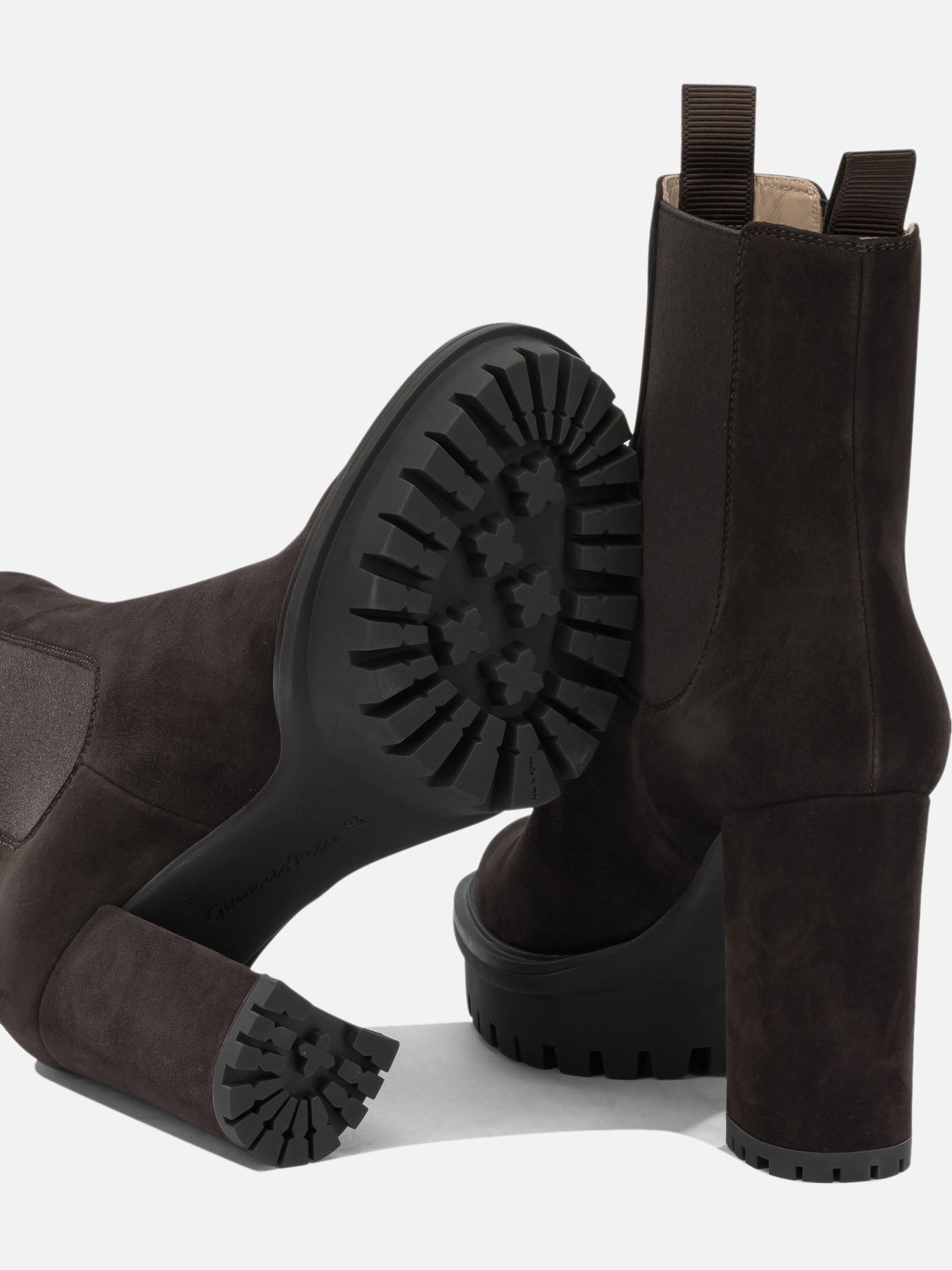 Pull-on boots 100% suede leather - 100% rubber Brown - Gianvito Rossi Women | PDP | VIETTI Online Store | Zoom-Modal_5