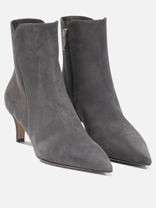 Zipped boots 100% suede leather - 100% calf leather Blue - Gianvito Rossi Women | PLP | VIETTI Online Store | 2