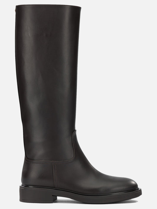 Gianvito Rossi "Ascott" Knee-High Boots Brown