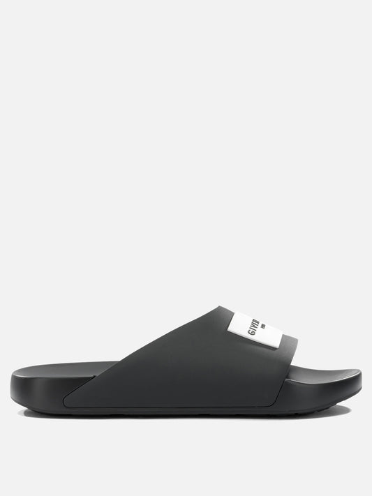 Givenchy "Label" Slides Black