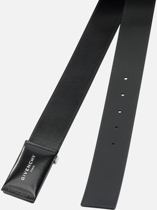 Leather belts 100% calf leather - Lining: 100% calf leather - Other fabric: 100% brass Black - Givenchy Men | PLP | VIETTI Online Store | 2
