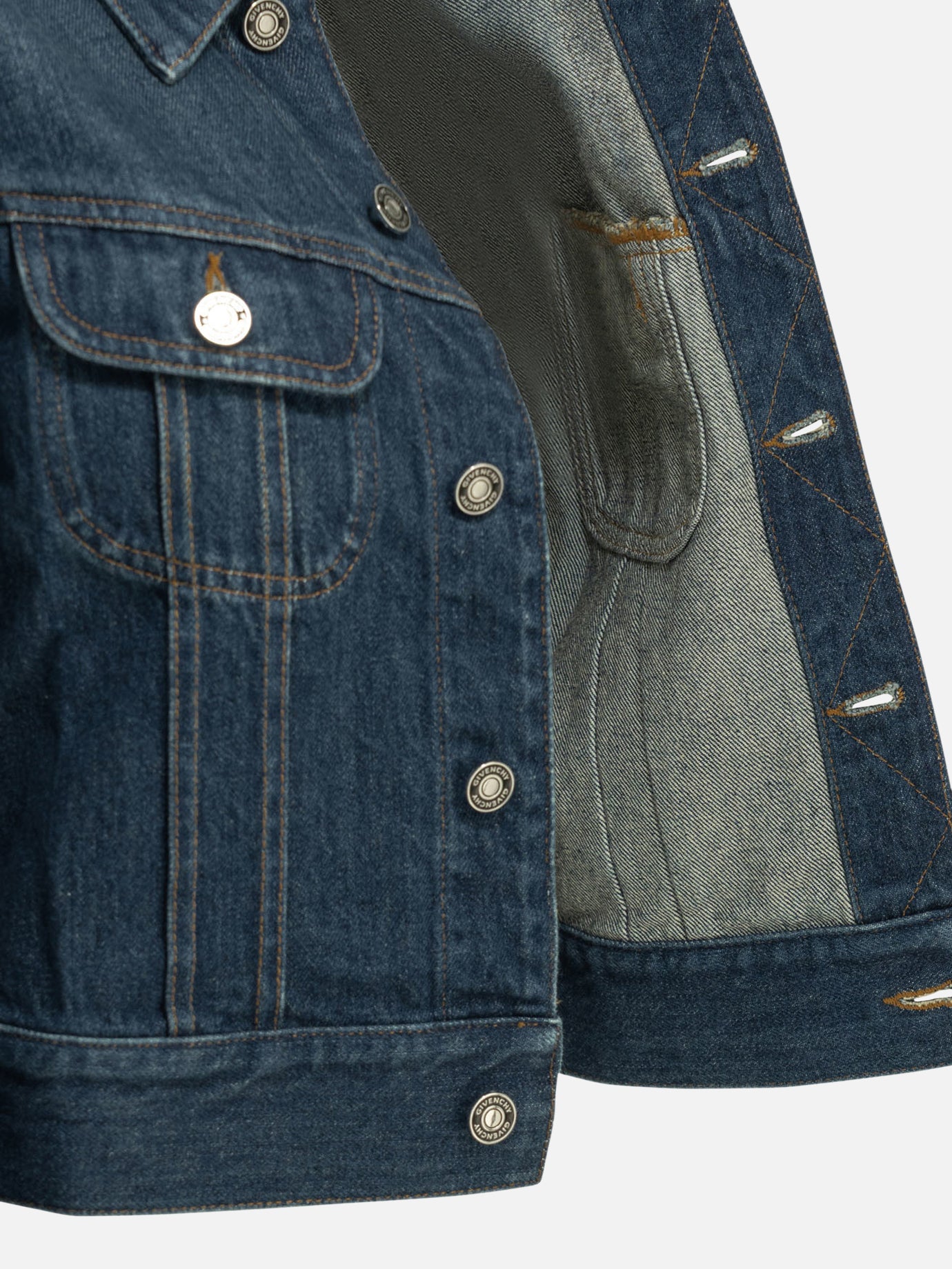 Giacche in denim Solid colour Blu - Givenchy Donna | PDP | VIETTI Online Store | Zoom-Modal_4