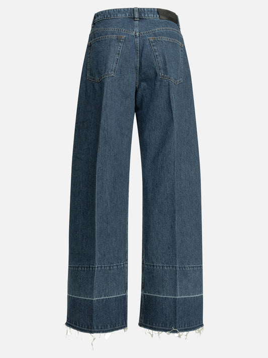 Wide-leg jeans Solid colour Blue - Givenchy Women | PLP | VIETTI Online Store | 2