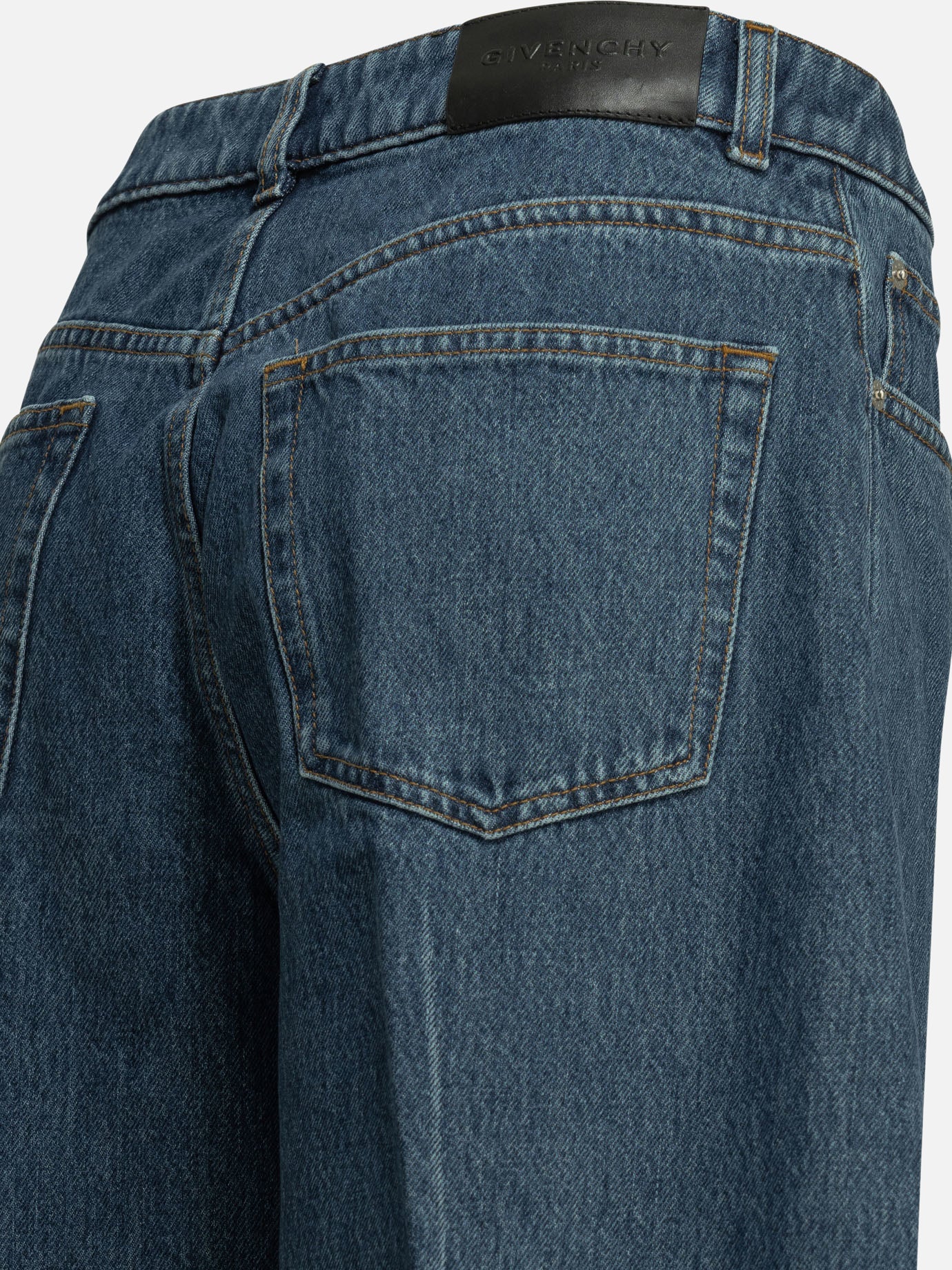 Wide-leg jeans Solid colour Blue - Givenchy Women | PDP | VIETTI Online Store | Zoom-Modal_4