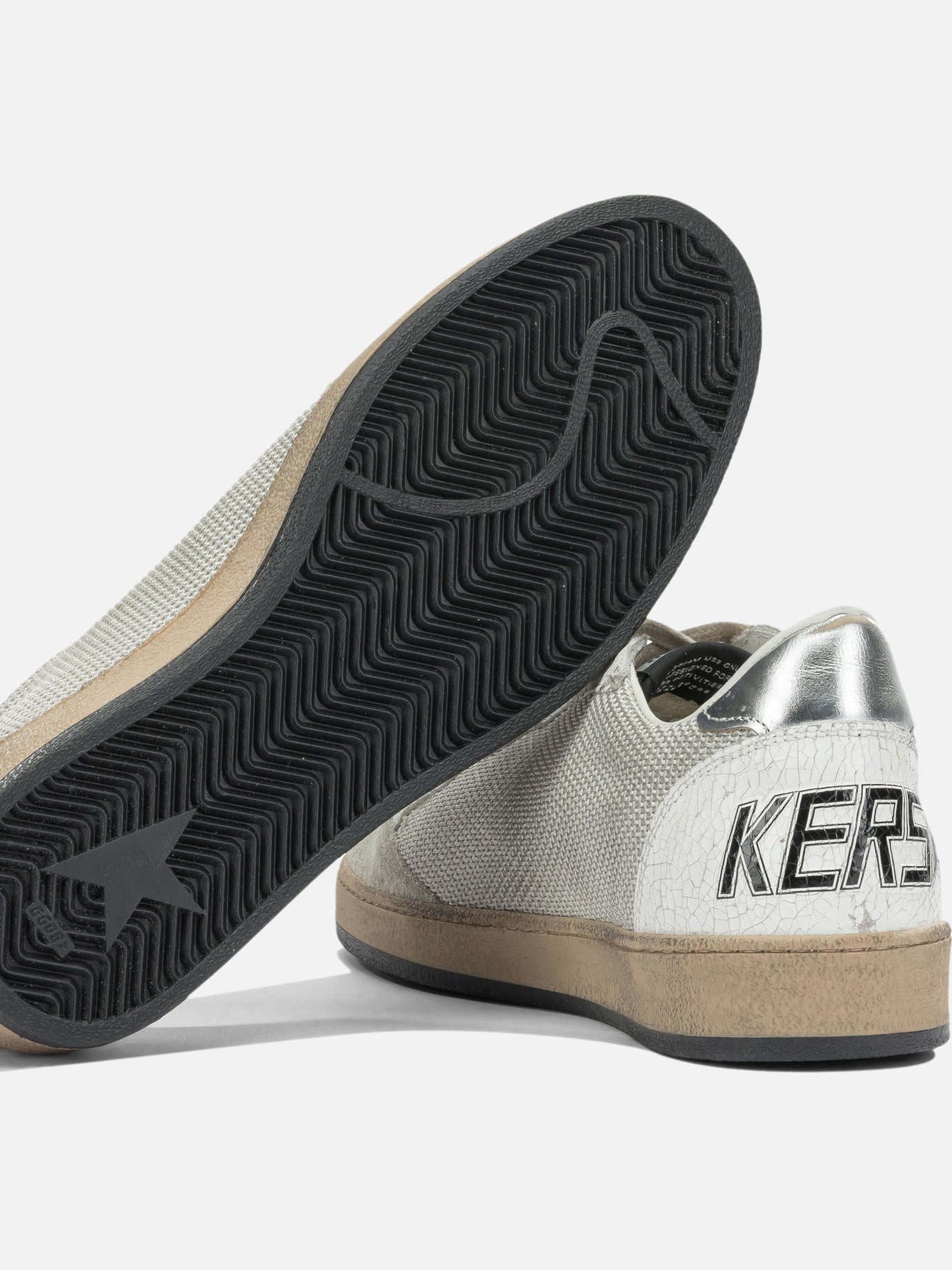 Low top sneakers 69% polyester 14% cow leather 8% goat leather 6% nylon 3% spandex - 100% rubber Silver - Golden Goose Men | PDP | VIETTI Online Store | Zoom-Modal_5