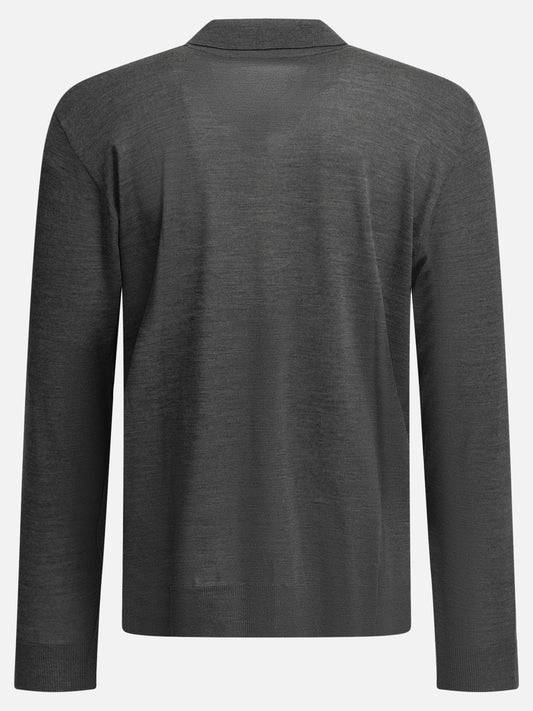 Polo sweater Solid colour Grey - Golden Goose Men | PDP | VIETTI Online Store | 2