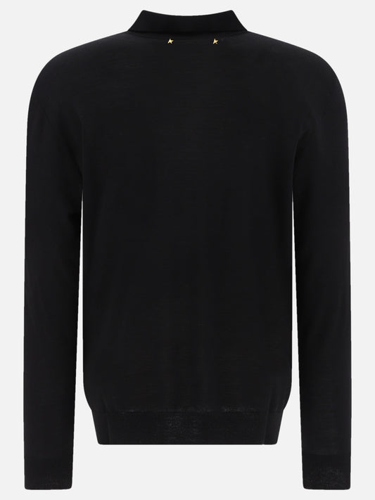 Polo sweater Solid colour Black - Golden Goose Men | PLP | VIETTI Online Store | 2