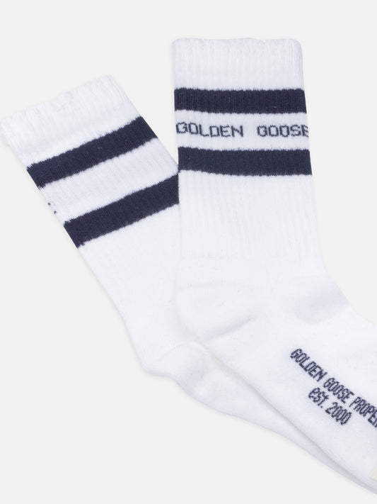 Calze sportive 70% cotton 27% polyamide 3% spandex Blu - Golden Goose Donna | PLP | VIETTI Online Store | 2