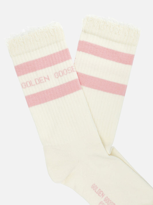 Calze sportive 70% cotton 27% polyamide 3% spandex Rosa - Golden Goose Donna | PLP | VIETTI Online Store | 2