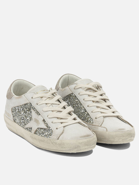 Low top sneakers 77% cow leather 15% polyethylene terephthalate 8% cotton - 100% rubber Silver - Golden Goose Women | PLP | VIETTI Online Store | 2