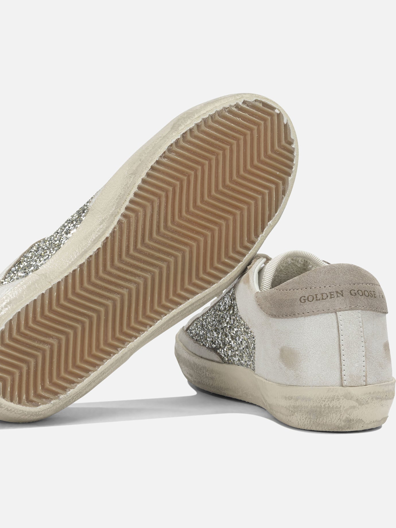 Sneaker basse 77% cow leather 15% polyethylene terephthalate 8% cotton - 100% rubber Argento - Golden Goose Donna | PDP | VIETTI Online Store | Zoom-Modal_5