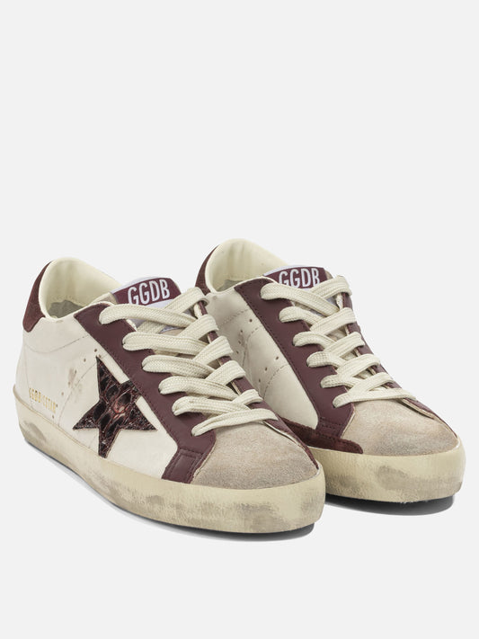 Low top sneakers 47% ovine leather 42% cow leather 8% polyurethane 3% viscose - 100% rubber Bordeaux - Golden Goose Women | PLP | VIETTI Online Store | 2
