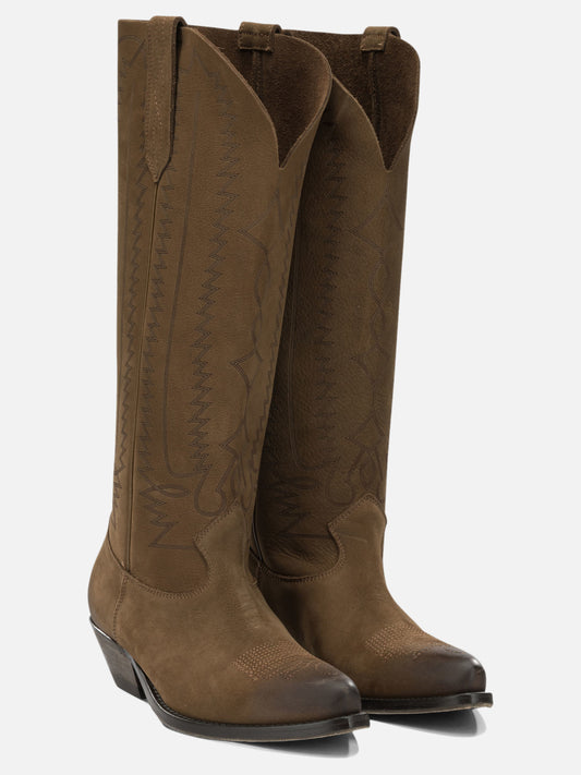 Golden Goose "Wish Star" Cowboy Boots Brown