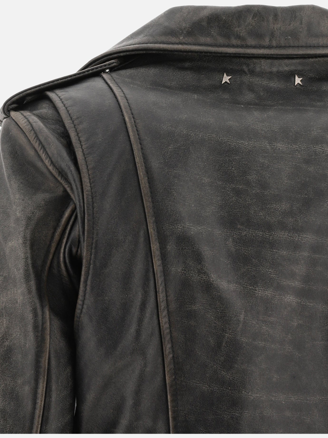 Leather jackets Solid colour Black - Golden Goose Women | PDP | VIETTI Online Store | Zoom-Modal_4