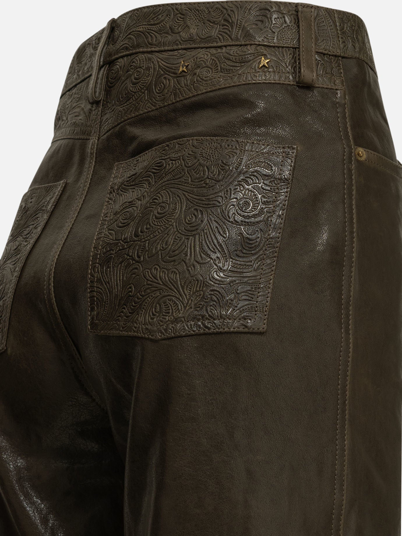 Leisure trousers Solid colour Green - Golden Goose Women | PDP | VIETTI Online Store | Zoom-Modal_4