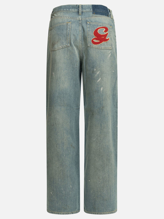 Wide-leg jeans Solid colour Light blue - Golden Goose Women | PDP | VIETTI Online Store | 2