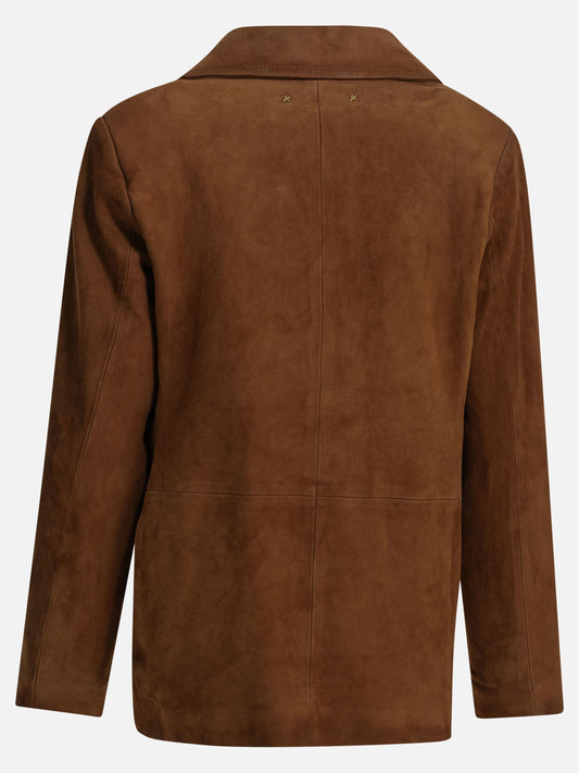 Giacche in pelle Solid colour Marrone - Golden Goose Donna | PLP | VIETTI Online Store | 2