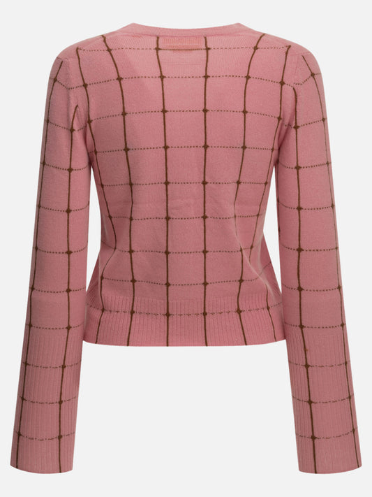 Guest in Residence "Jane Checker" Cardigan Pink