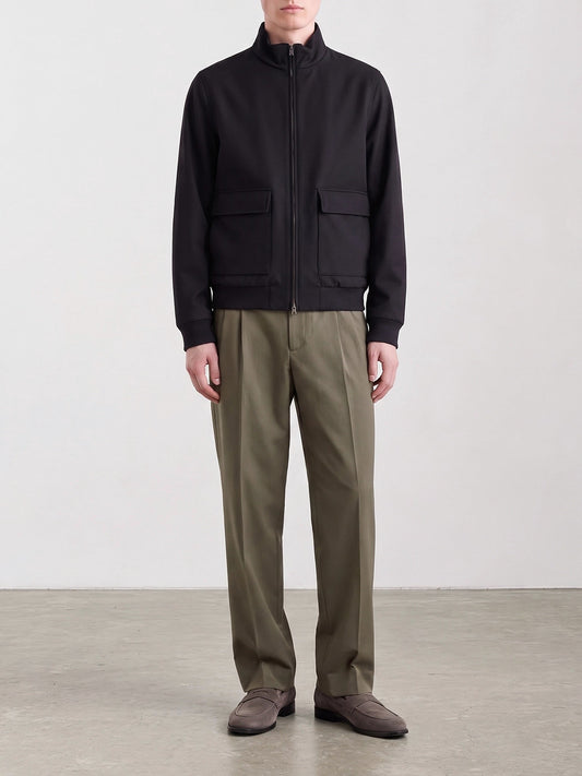 Bomber jackets Solid colour Blue - Herno Men | PLP | VIETTI Online Store | 2