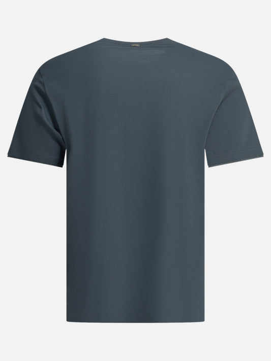 Crewneck t-shirts Solid colour Blue - Herno Men | PLP | VIETTI Online Store | 2