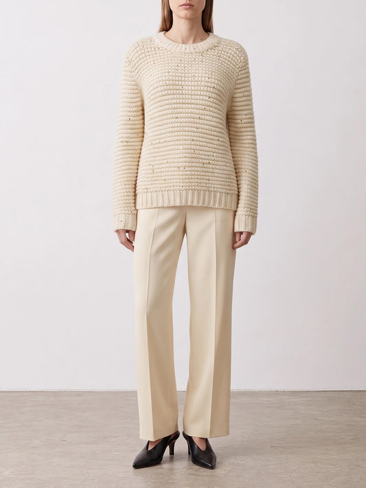 Crewneck sweaters Solid colour White - Herno Women | PDP | VIETTI Online Store | 2