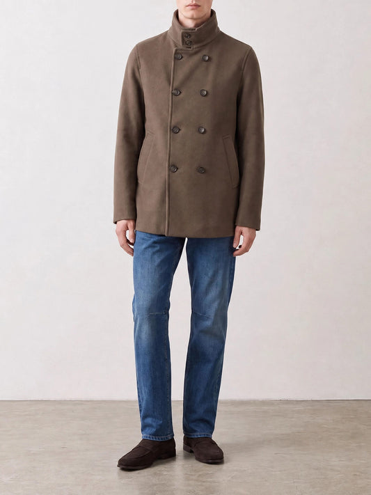 Short coats Solid colour Brown - Herno Men | PLP | VIETTI Online Store | 2