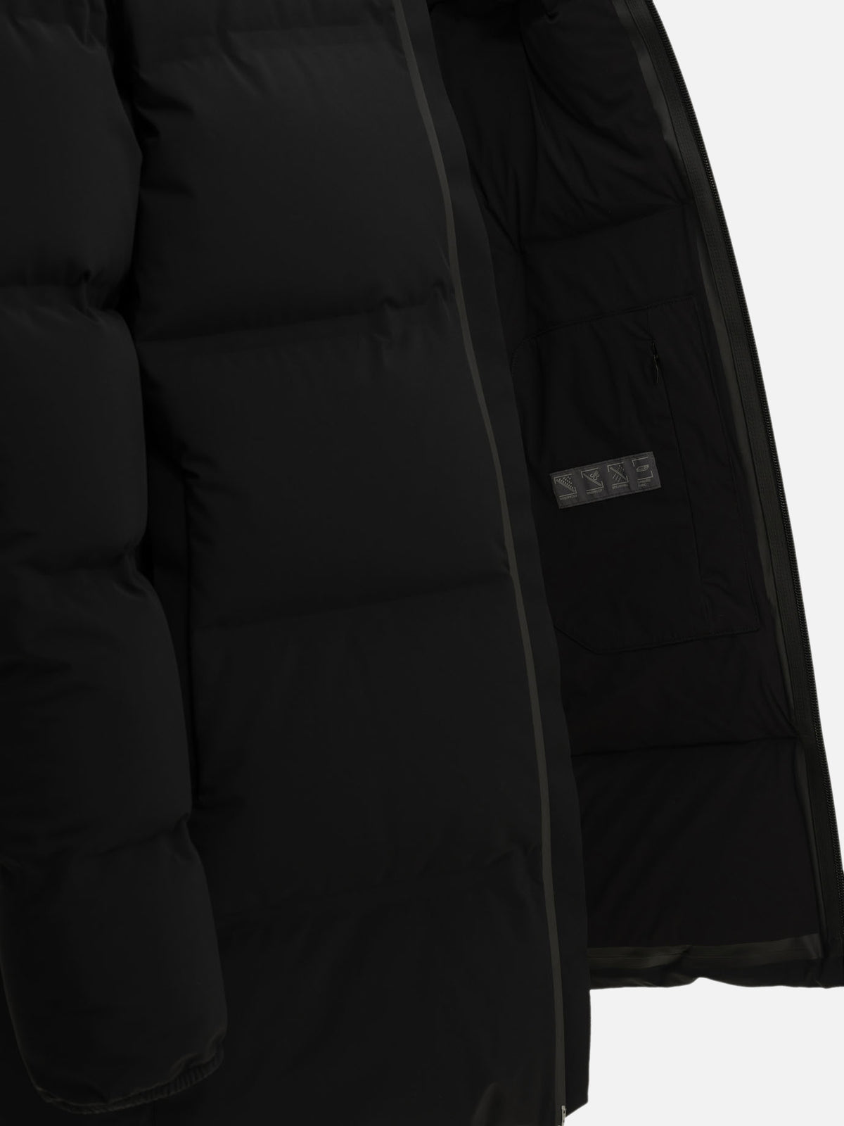 Herno Long Down Jacket in "New Impact" Black