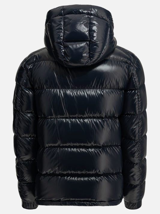 Herno Short down jacket with logo Blue