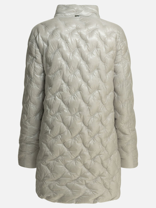 Down coats Solid colour Grey - Herno Women | PDP | VIETTI Online Store | 2