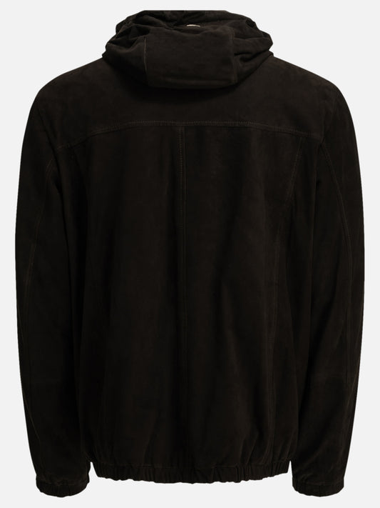 Leather jackets Solid colour Brown - Herno Men | PLP | VIETTI Online Store | 2