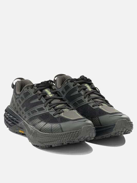 Low top sneakers 100% synthetic fabric - 100% rubber Black - Hoka Men | PLP | VIETTI Online Store | 2
