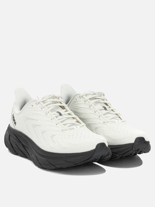 Hoka "Clifton UTL" Low-Top Sneakers White