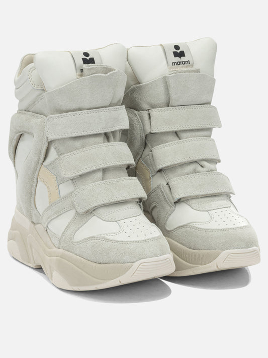 High top sneakers 100% cow leather - 100% rubber White - Isabel Marant Women | PLP | VIETTI Online Store | 2
