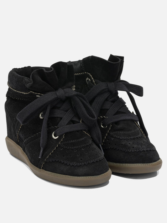 High top sneakers 100% cow leather - 100% rubber Black - Isabel Marant Women | PLP | VIETTI Online Store | 2