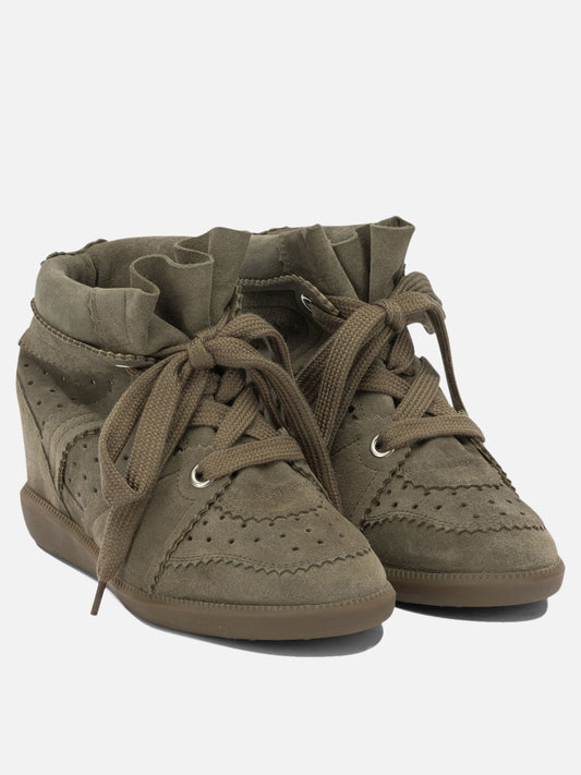 Sneaker alte 100% cow leather - 100% rubber Marrone - Isabel Marant Donna | PDP | VIETTI Online Store | 2