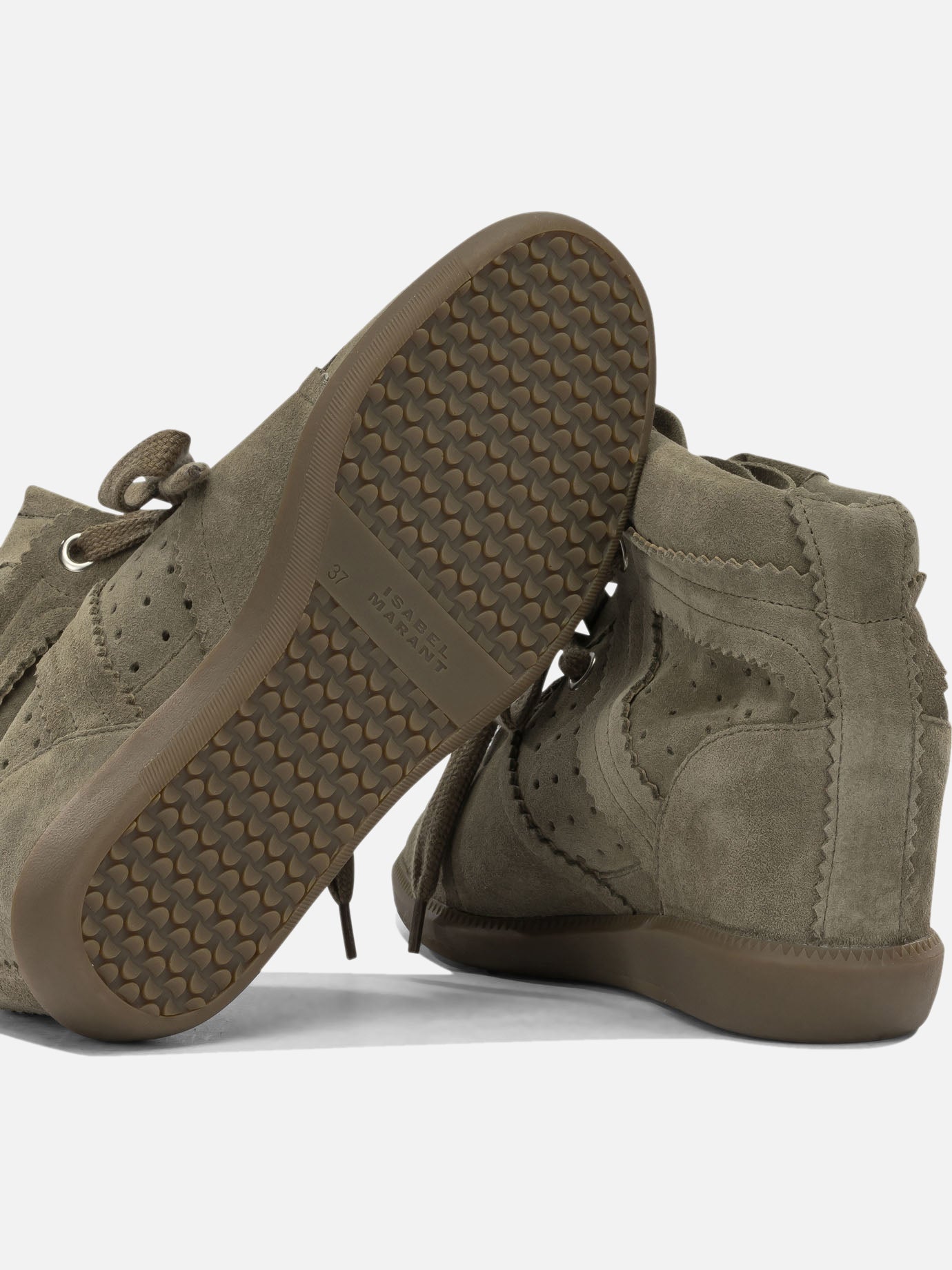 High top sneakers 100% cow leather - 100% rubber Brown - Isabel Marant Women | PDP | VIETTI Online Store | Zoom-Modal_5