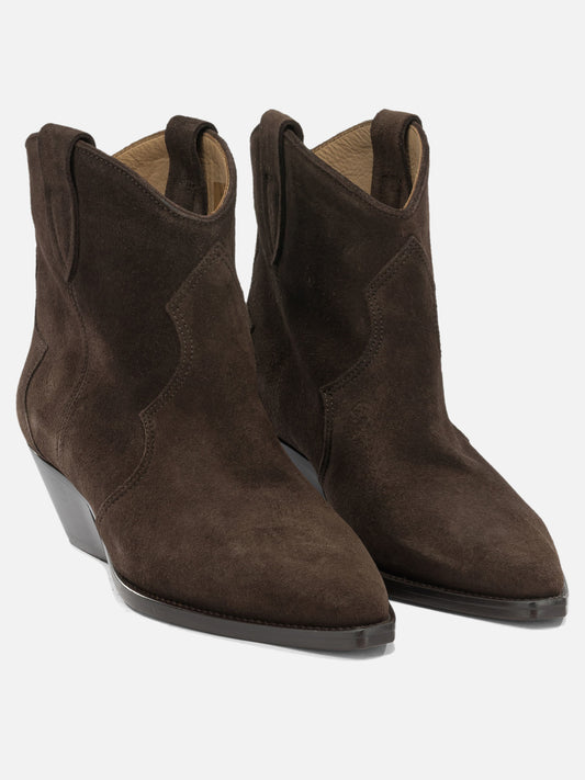 Cowboy 100% calf suede - 100% cow leather Brown - Isabel Marant Women | PLP | VIETTI Online Store | 2