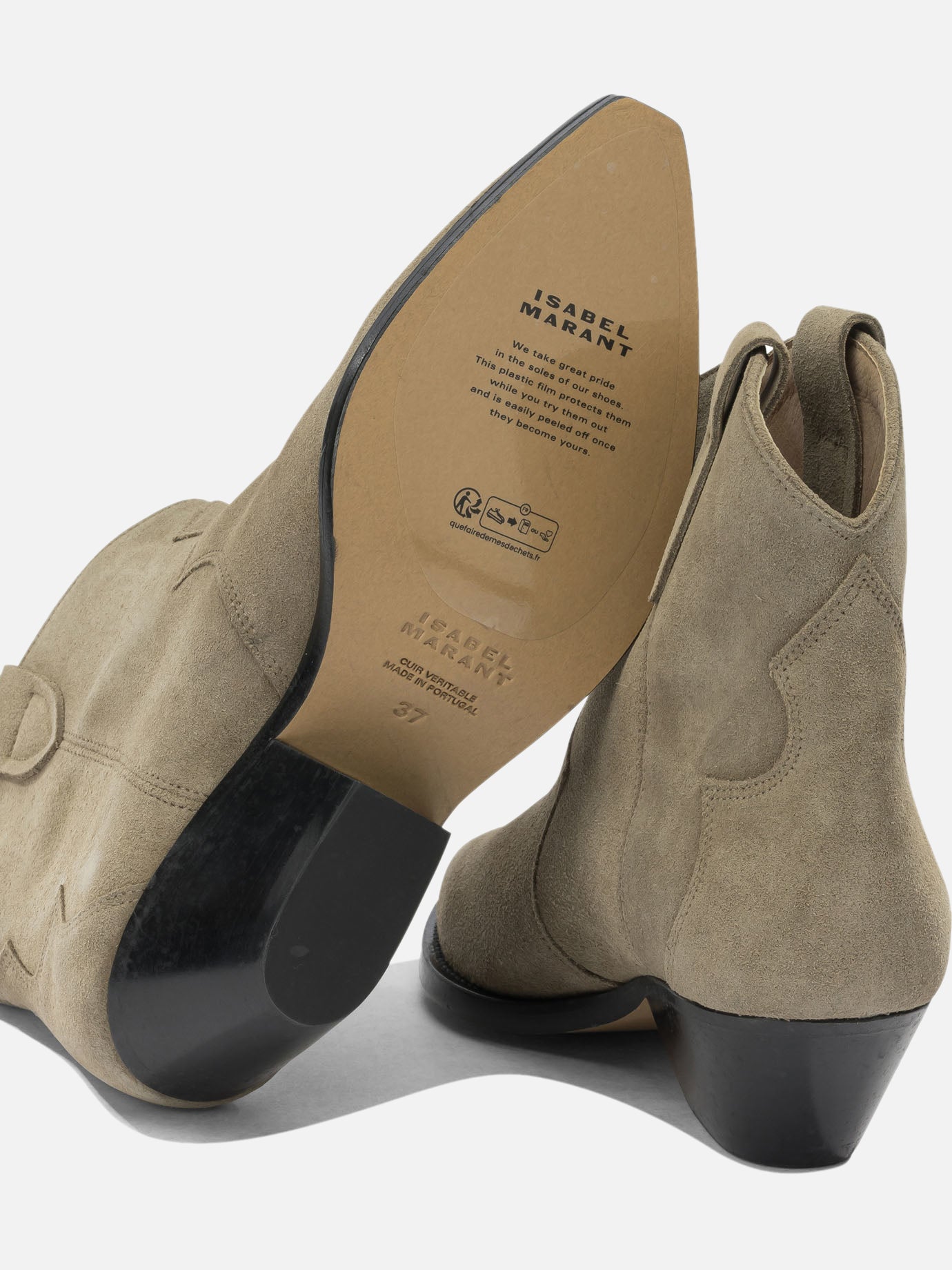 Cowboy 100% calf suede - 100% cow leather Brown - Isabel Marant Women | PDP | VIETTI Online Store | Zoom-Modal_5