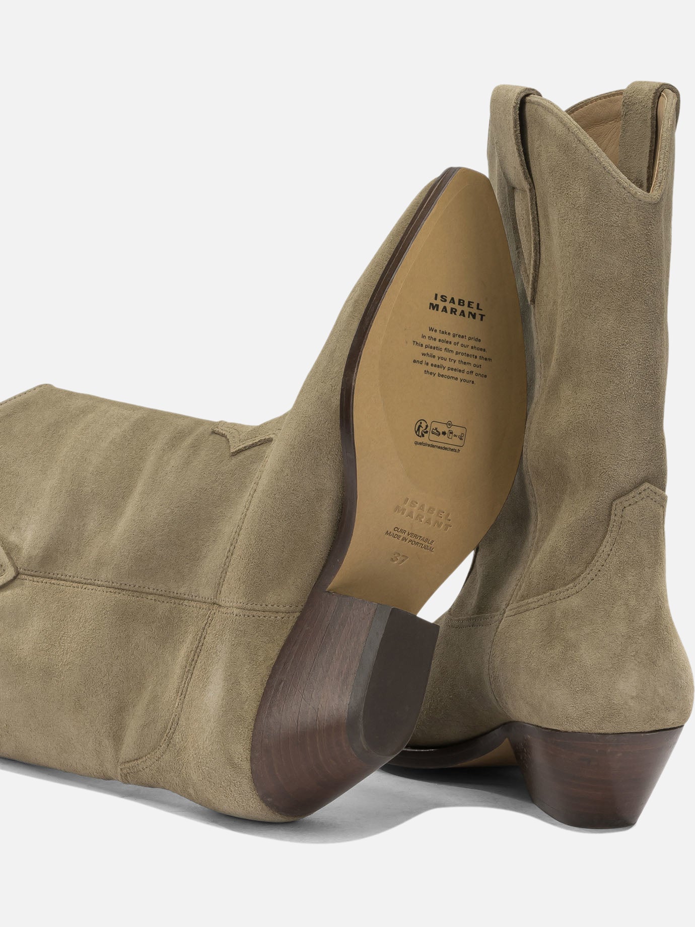 Cowboy 100% calf suede - 100% cow leather Brown - Isabel Marant Women | PDP | VIETTI Online Store | Zoom-Modal_5