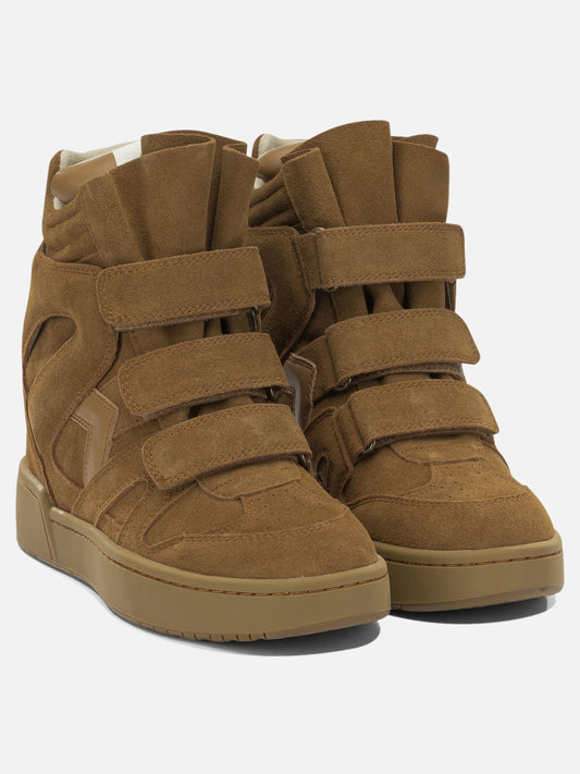 Sneaker alte 100% cow leather - 100% rubber Marrone - Isabel Marant Donna | PDP | VIETTI Online Store | 2