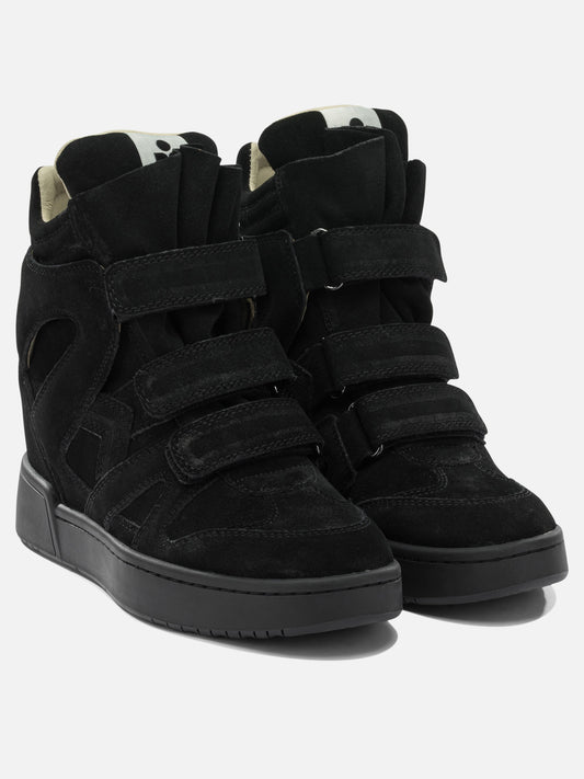High top sneakers 100% cow leather - 100% rubber Black - Isabel Marant Women | PLP | VIETTI Online Store | 2