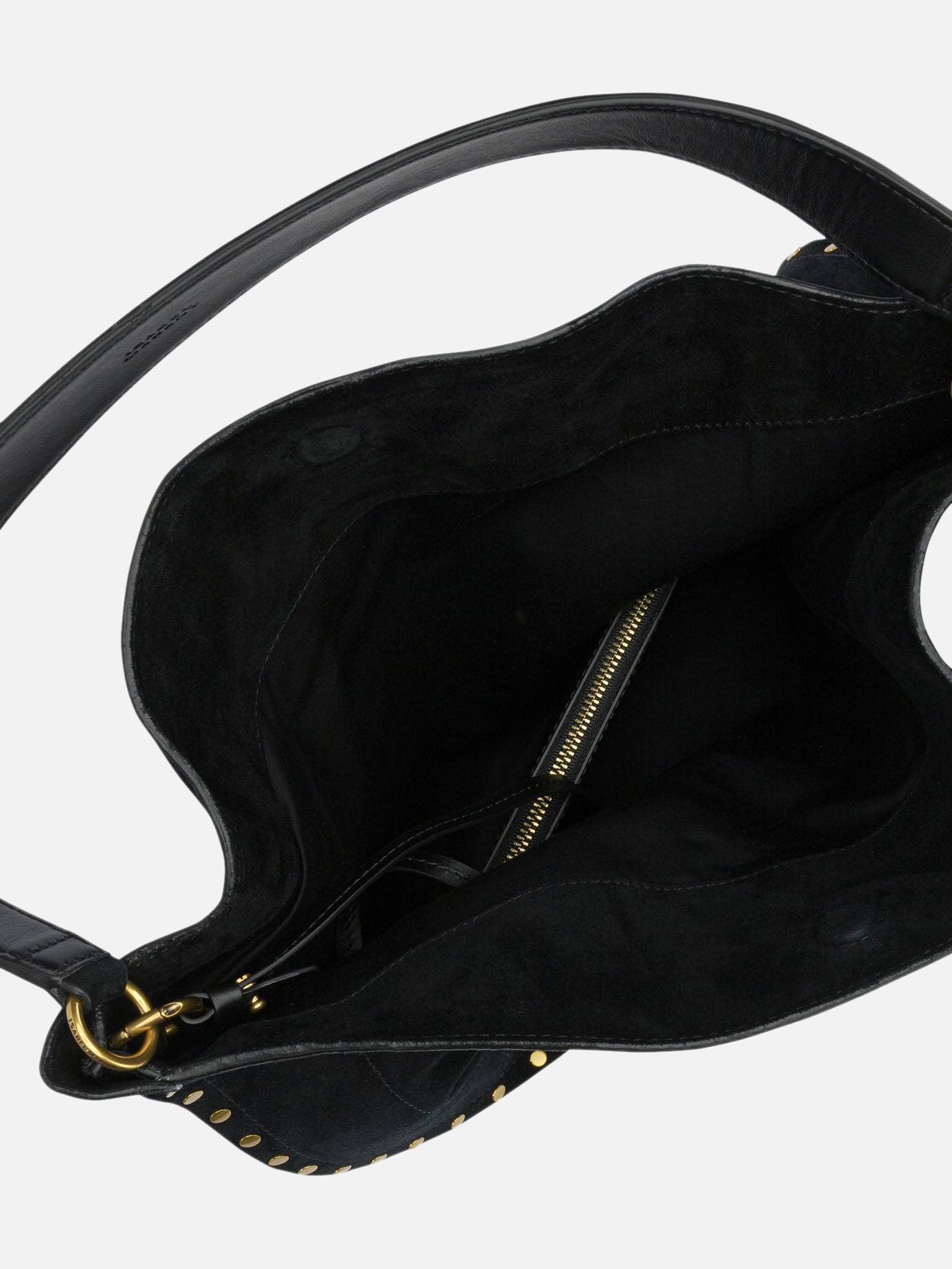 Medium bags 100% calf suede - Lining: 100% cotton - Other fabric: 100% cow leather Black - Isabel Marant Women | PDP | VIETTI Online Store | Zoom-Modal_4