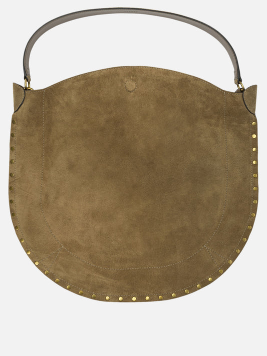 Large bags 100% calf suede - Lining: 100% cotton - Other fabric: 100% cow leather Brown - Isabel Marant Women | PLP | VIETTI Online Store | 2