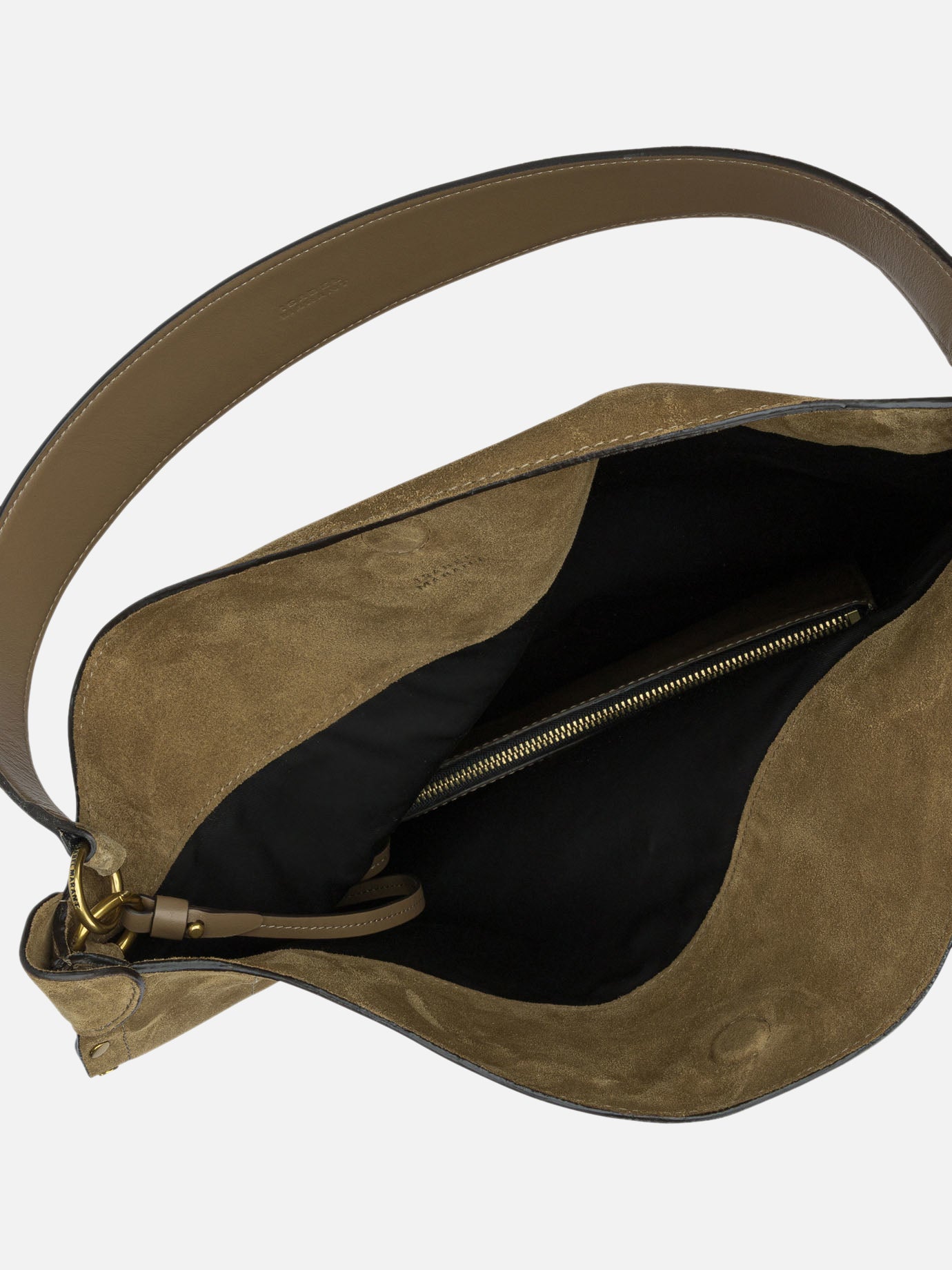 Large bags 100% calf suede - Lining: 100% cotton - Other fabric: 100% cow leather Brown - Isabel Marant Women | PDP | VIETTI Online Store | Zoom-Modal_4