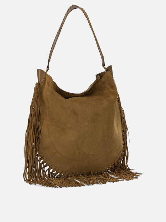 Medium bags 100% calf suede - Lining: 100% cotton - Other fabric: 100% cow leather Brown - Isabel Marant Women | PDP | VIETTI Online Store | 2